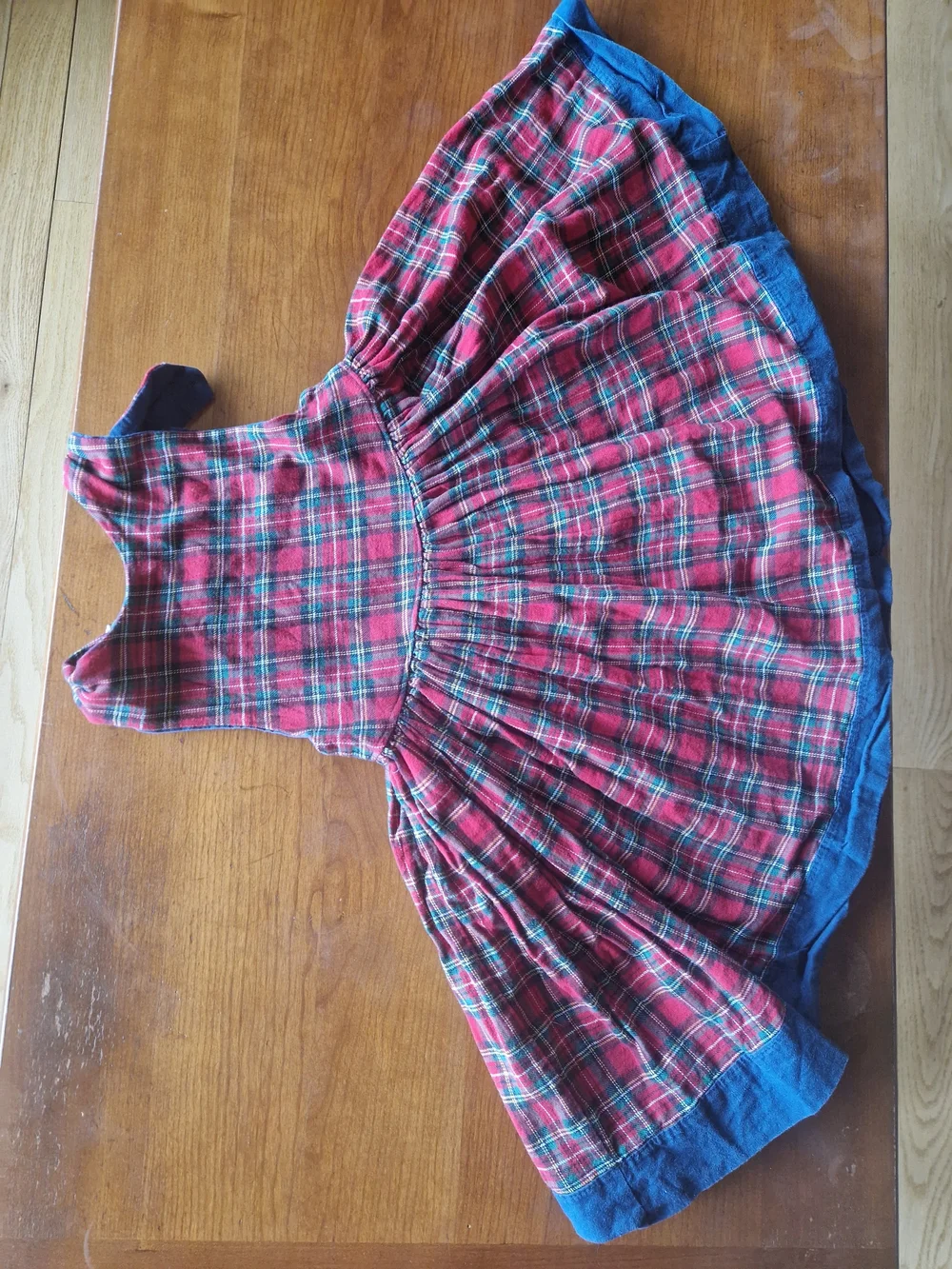 Nippers Of Scotlamd Red Plaid Twirl Dress.